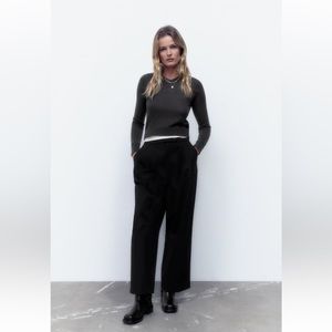 ZARA PLEATED MENSWEAR STYLE PANTS